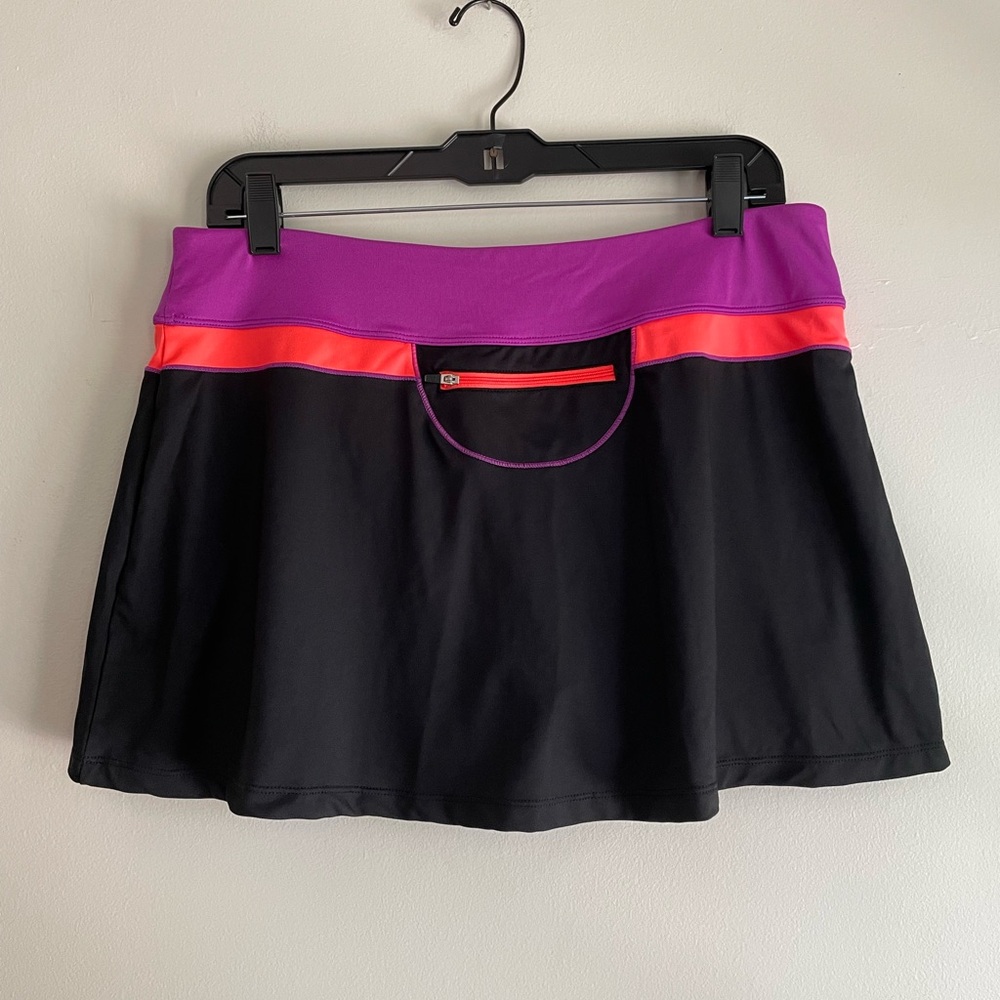 Fila Black Athletic Tennis Skirt with Attached Shorts Size XL - Picture 2 of 5